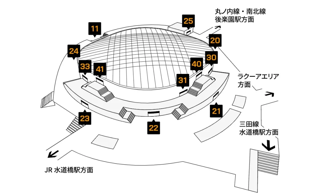 東京ドーム入り口