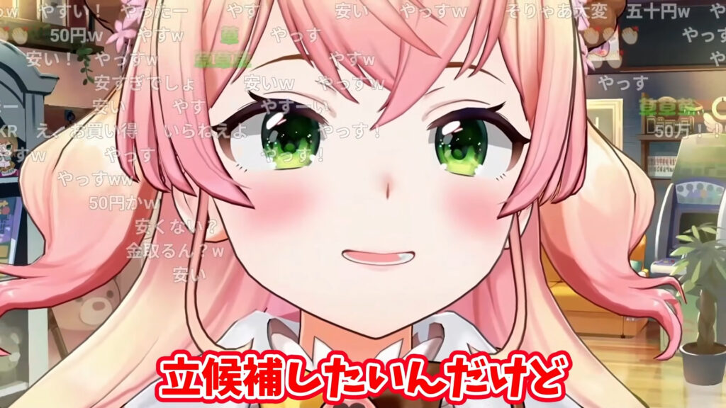 立候補をするねねさん